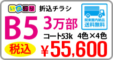 B5サイズチラシ印刷